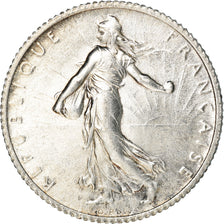 Coin, France, Semeuse, Franc, 1915, Paris, EF(40-45), Silver, KM:844.1