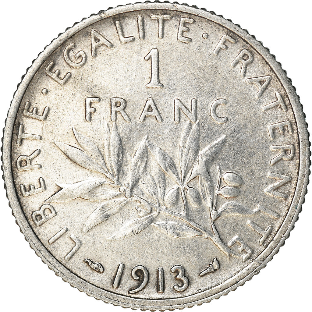 Monnaie, France, Semeuse, Franc, 1913, Paris, TTB, Argent, Gadoury:467, KM:844.1