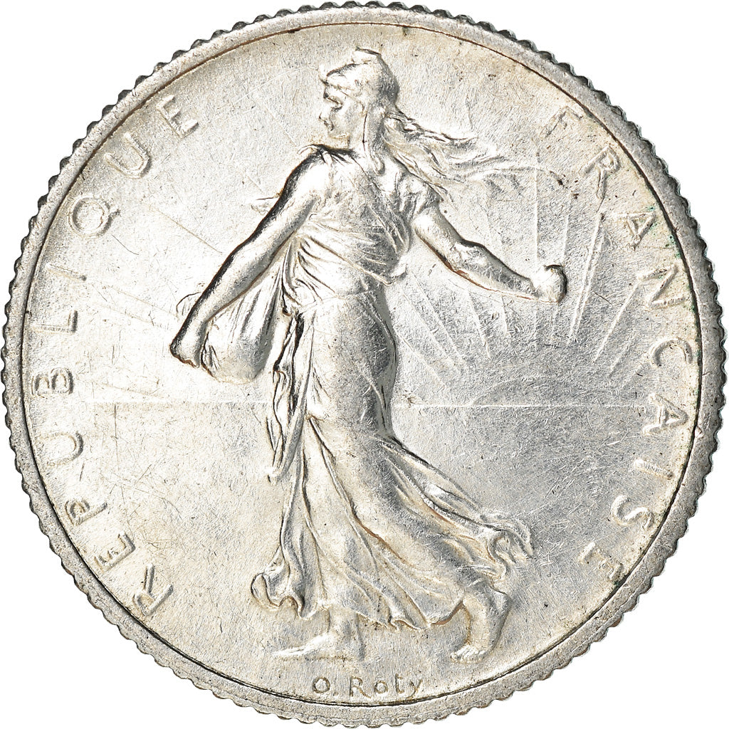 Coin, France, Semeuse, Franc, 1919, Paris, EF(40-45), Silver, KM:844.1