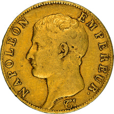 Moneta, Francja, Napoléon I, 40 Francs, AN 13, Paris, VF(30-35), Złoto