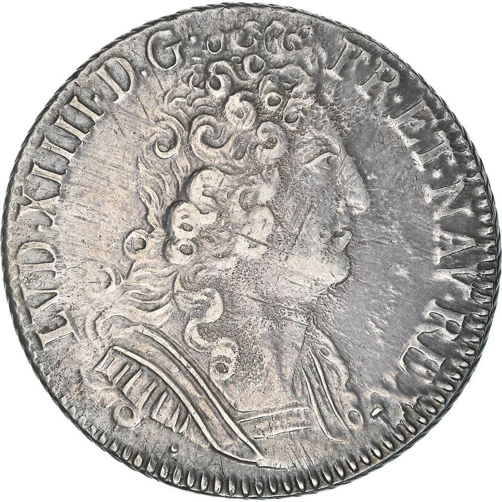 Coin, France, Louis XIV, 1/4 Écu aux 3 couronnes, 1/4 Ecu, 1711, Reims