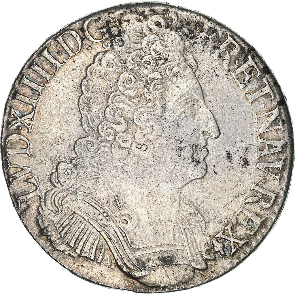 Coin, France, Louis XIV, Écu aux 3 couronnes, Ecu, 1709, Reims, EF(40-45)