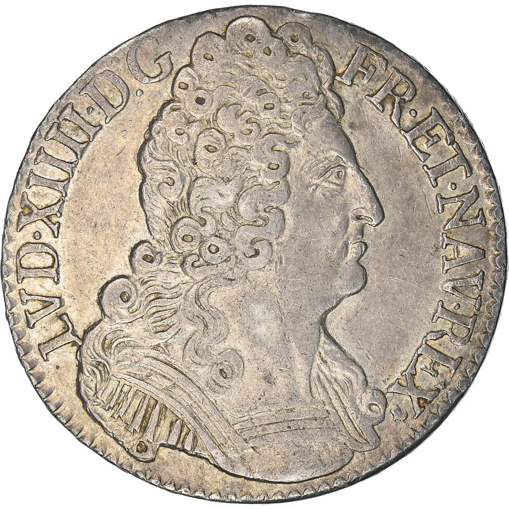 France, Louis XIV, 1/2 Écu aux 3 couronnes, 1/2 ECU, 1709 Reims, Gadoury 199