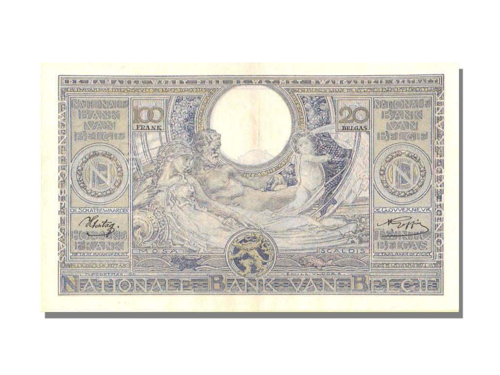 Belgium, 100 Francs, 1942, 1942-03-25, AU(50-53), 8844M582