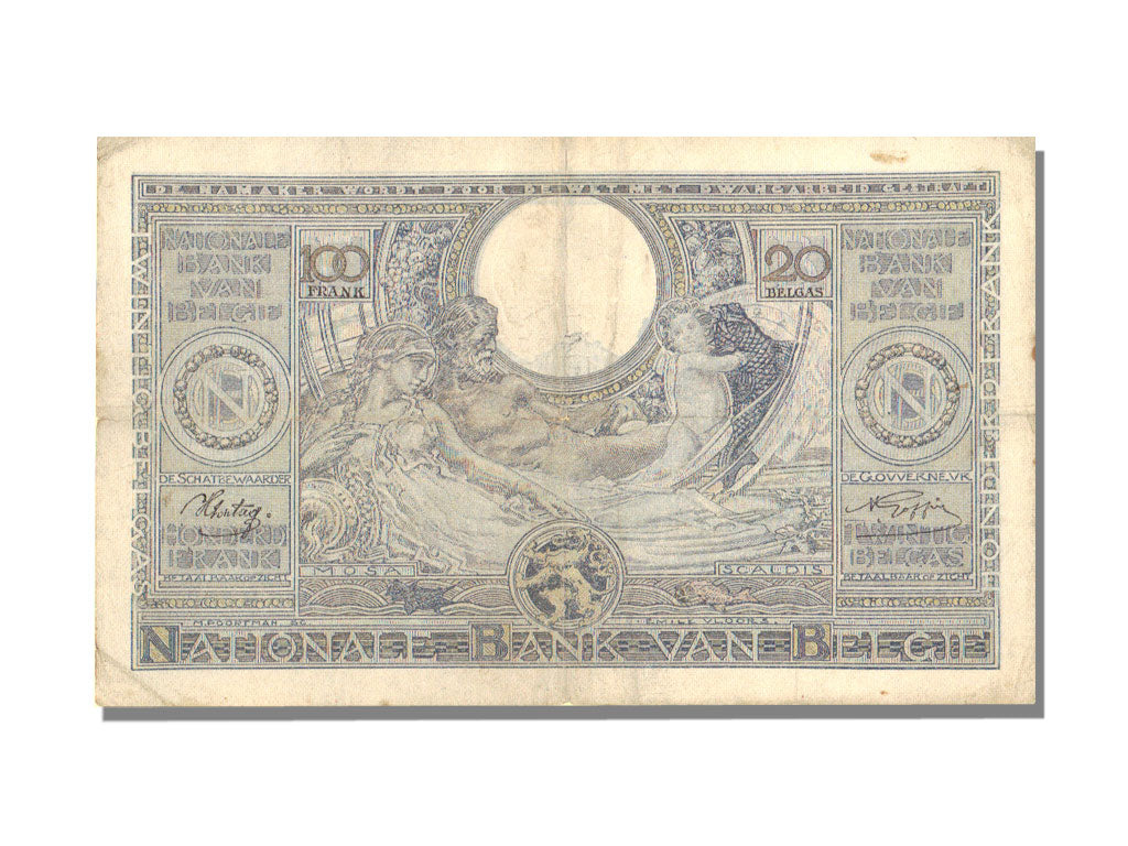 Belgium, 100 Francs, 1941, 1941-10-16, VF(20-25), 7796 B 552