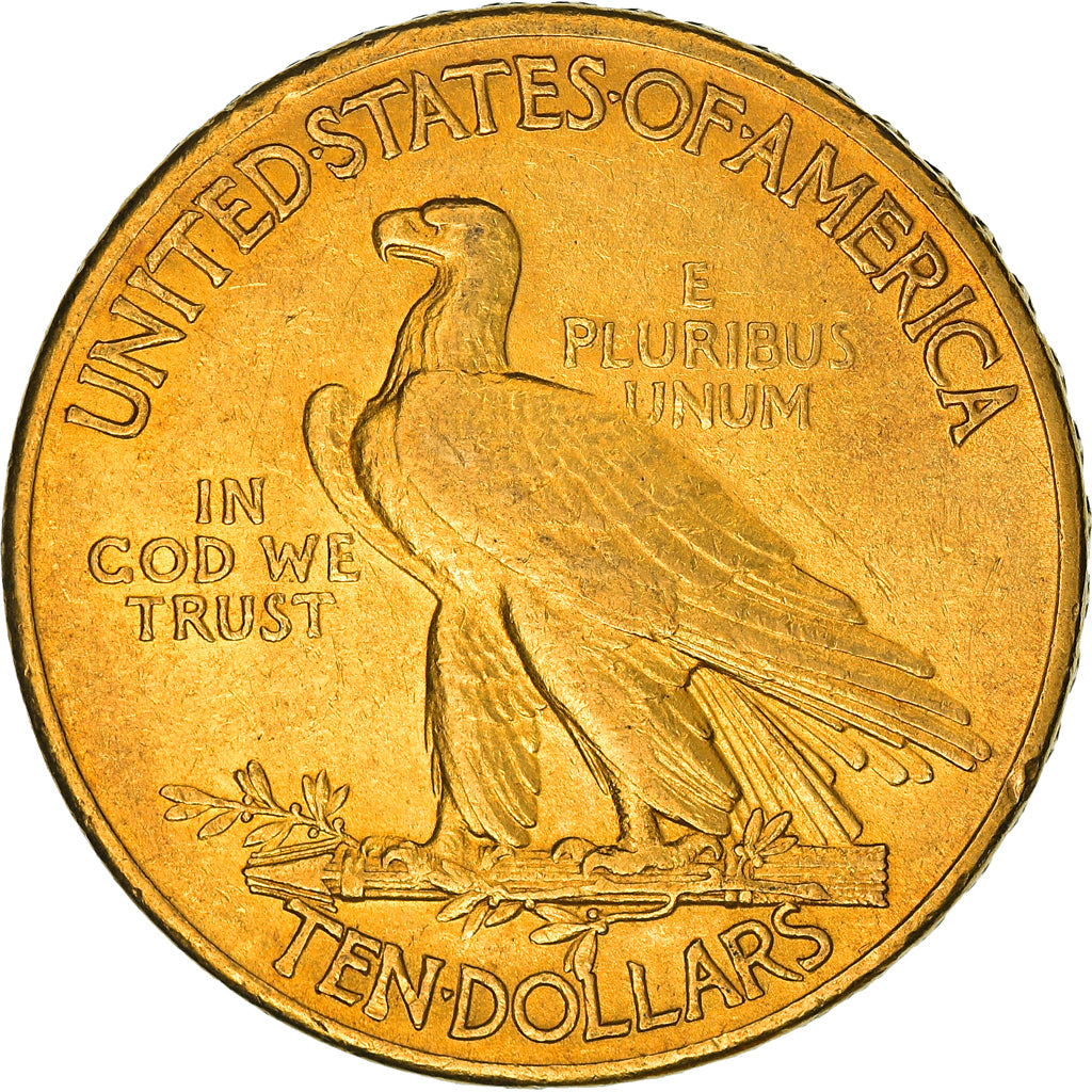 Coin, United States, Indian Head, $10, Eagle, 1909, U.S. Mint, Philadelphia