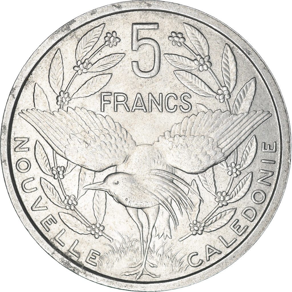 Coin, New Caledonia, 5 Francs, 1952, Paris, AU(55-58), Aluminum, KM:4