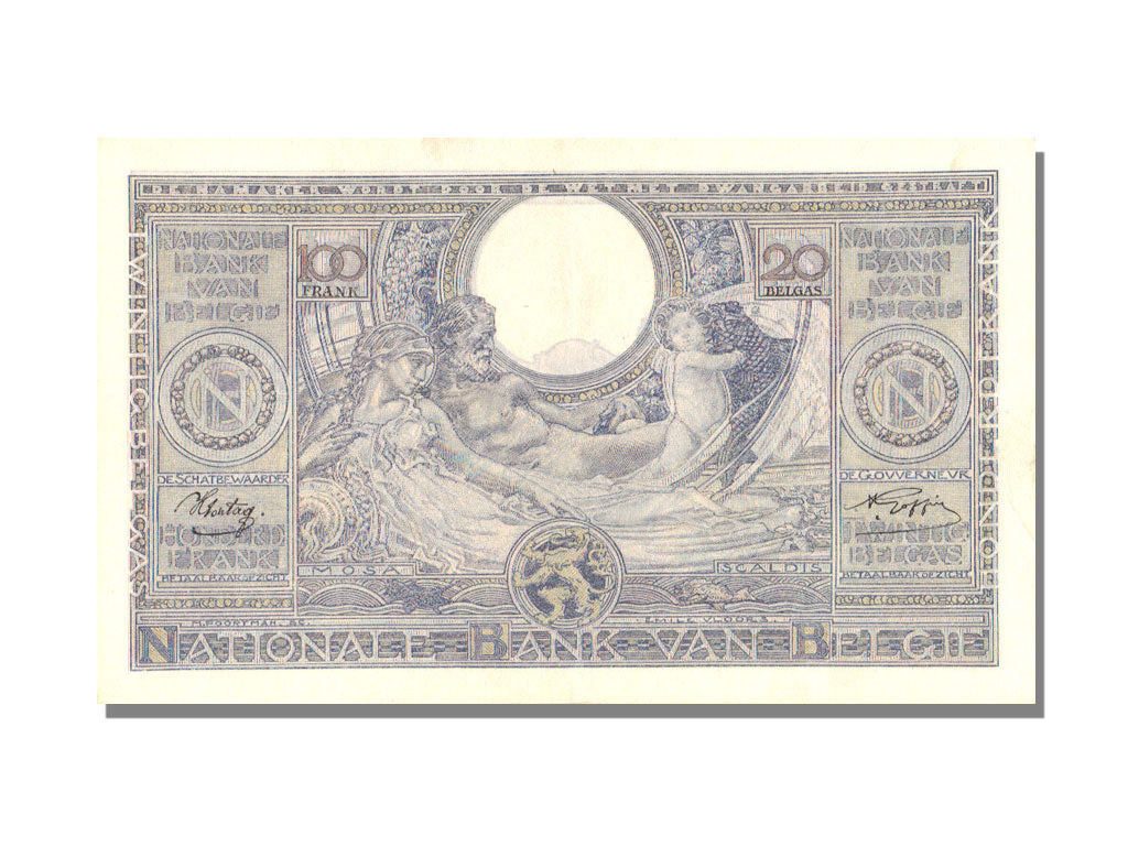 Belgium, 100 Francs, 1942, 1942-01-09, UNC(63), 8334 Y 362