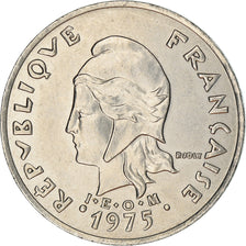 Coin, French Polynesia, 20 Francs, 1975, Paris, AU(55-58), Nickel, KM:9
