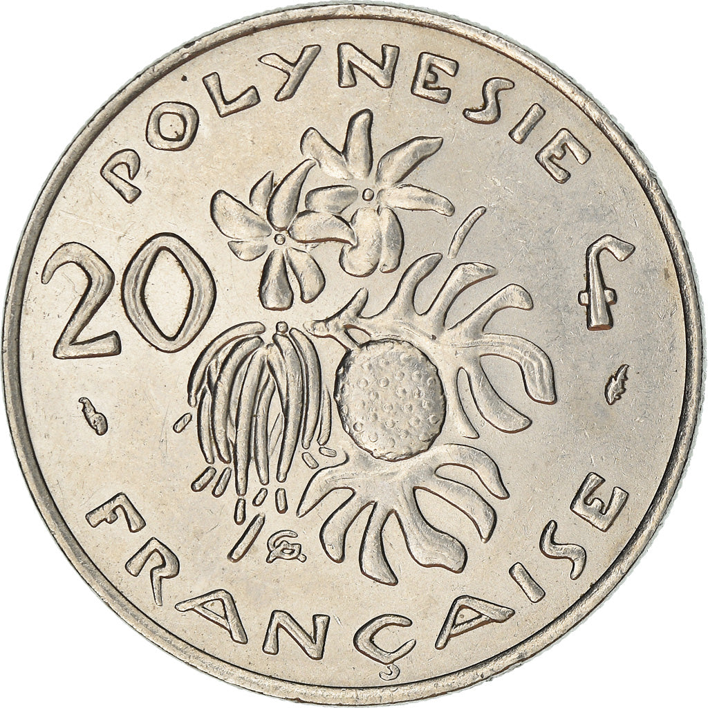 Coin, French Polynesia, 20 Francs, 1975, Paris, AU(55-58), Nickel, KM:9