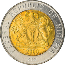 Coin, Nigeria, Naira, 2006, MS(63), Bi-Metallic, KM:18