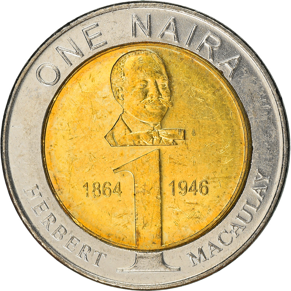 Coin, Nigeria, Naira, 2006, MS(63), Bi-Metallic, KM:18