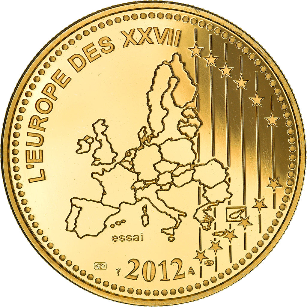 France, Medal, L’Europe des XXVII, 2012, 10 ans de L’Euro, 2002 - 2012