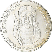 Coin, France, Clovis, 100 Francs, 1996, AU(55-58), Silver, KM:1180, Gadoury:953
