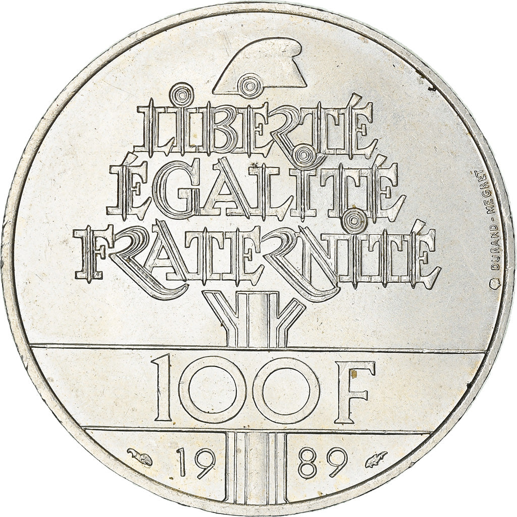 Monnaie, France, Droits de l'Homme, 100 Francs, 1989, SPL, Argent, Gadoury:904