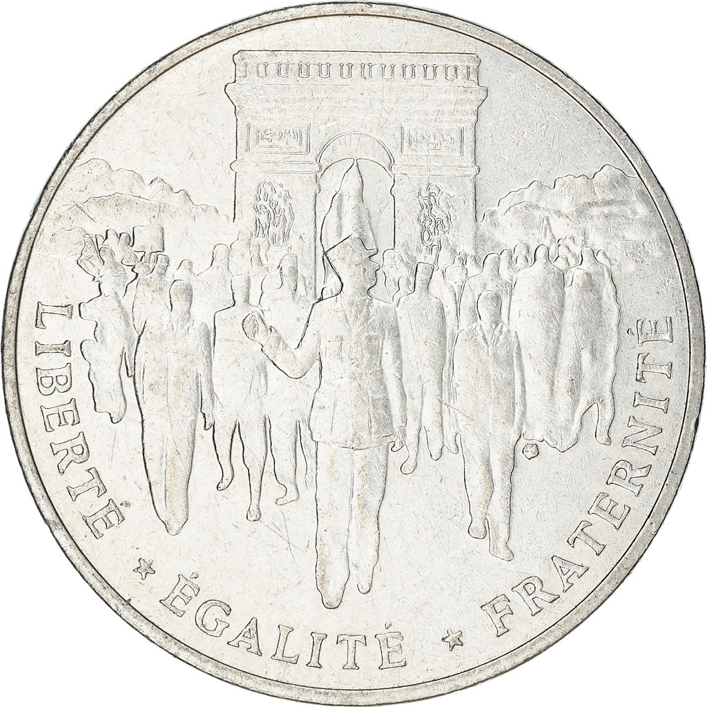 Coin, France, Libération de Paris, 100 Francs, 1994, AU(50-53), Silver