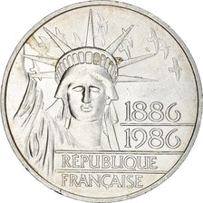Coin, France, Statue de la Liberté, 100 Francs, 1986, Paris, MS(63), Silver