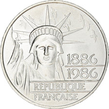Coin, France, Statue de la Liberté, 100 Francs, 1986, Paris, MS(63), Silver