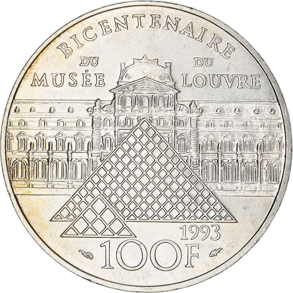 Coin, France, Liberté guidant le peuple, 100 Francs, 1993, MS(60-62), Silver