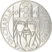 Coin, France, Charlemagne, 100 Francs, 1990, AU(55-58), Silver, KM:982