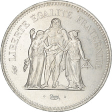 Coin, France, Hercule, 50 Francs, 1976, Paris, MS(60-62), Silver, KM:941.1