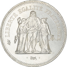 Coin, France, Hercule, 50 Francs, 1977, Paris, MS(60-62), Silver, KM:941.1