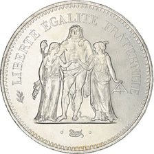 Coin, France, Hercule, 50 Francs, 1978, Paris, MS(60-62), Silver, KM:941.1