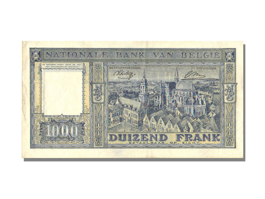 Belgium, 1000 Francs, 1944, 1944-10-21, UNC(63), 0048 X 364