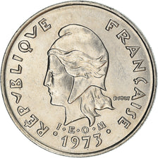 Coin, French Polynesia, 10 Francs, 1973, Paris, MS(63), Nickel, KM:8