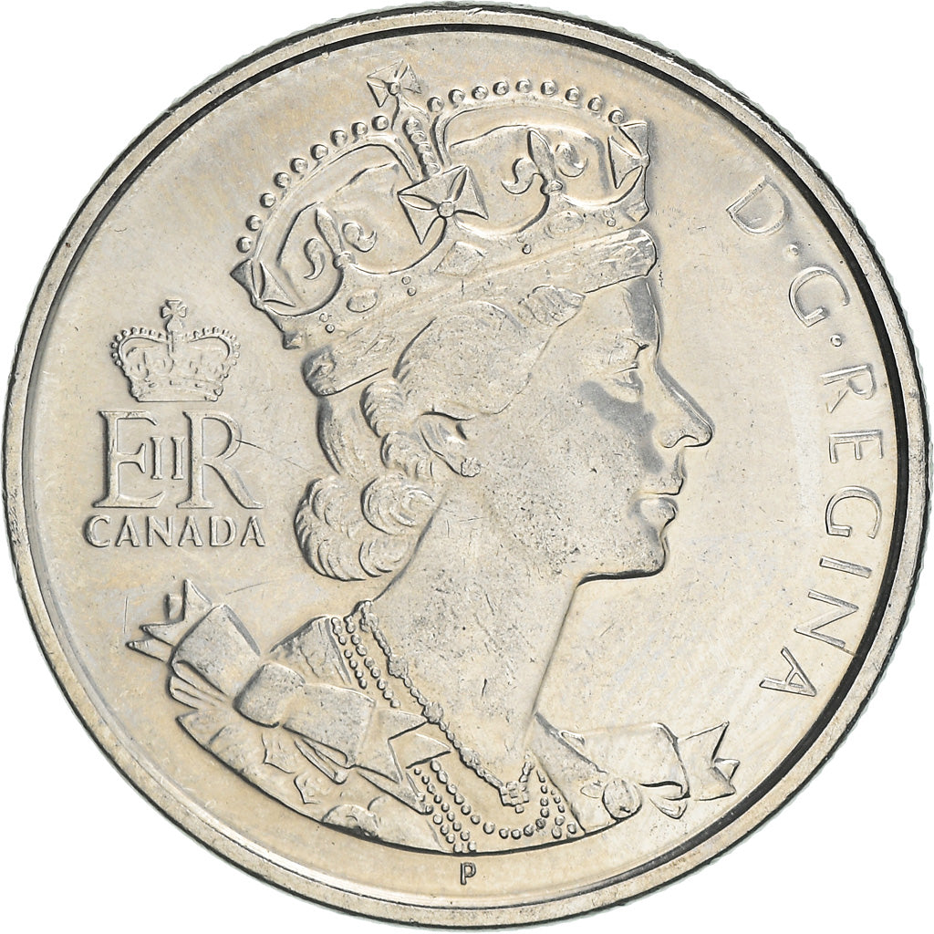 Moneda, Canadá, Elizabeth II, 50 Cents, 2002, Royal Canadian Mint, MBC+