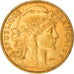 Moeda, França, Marianne, 10 Francs, 1900, Paris, Coq, EF(40-45), Dourado