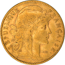 Coin, France, Marianne, 10 Francs, 1906, Paris, Coq, VF(30-35), Gold, KM:846