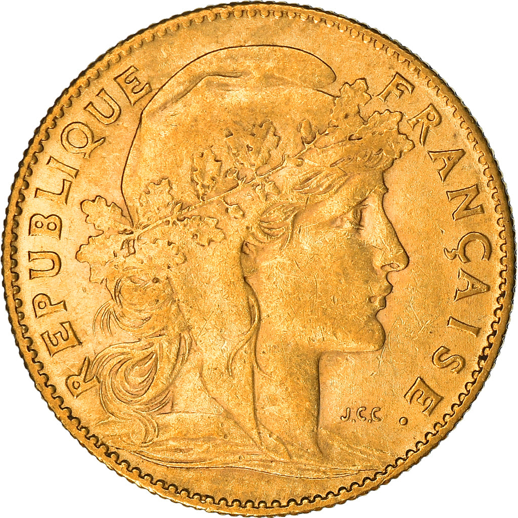 Monnaie, France, Marianne, 10 Francs, 1906, Paris, Coq, TTB, Or, Gadoury:1017