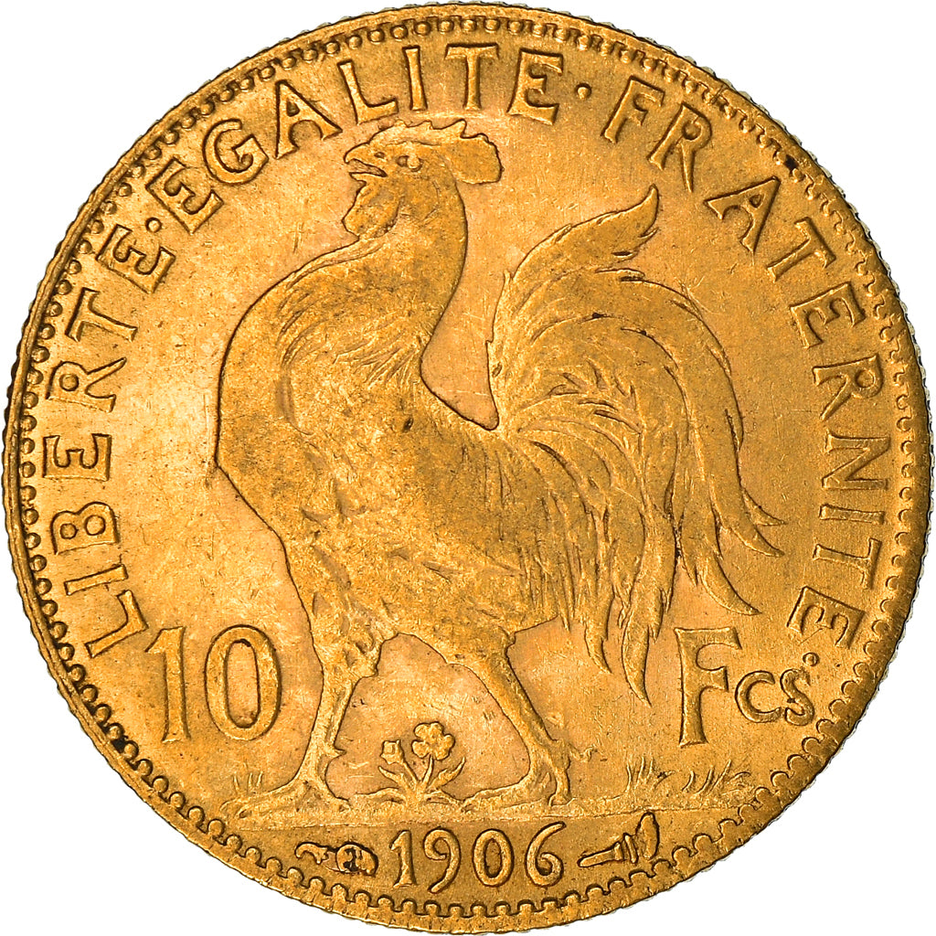 Monnaie, France, Marianne, 10 Francs, 1906, Paris, Coq, TTB, Or, Gadoury:1017