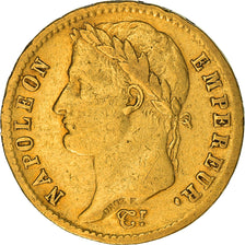 Moneda, Francia, Napoléon I, 20 Francs, 1809, Paris, BC+, Oro, KM:695.1