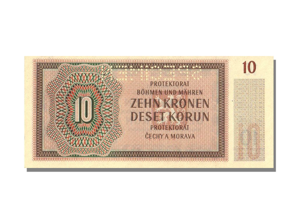 Bohemia and Moravia, 10 Korun, 1942, 1942-07-08, UNC(65-70)