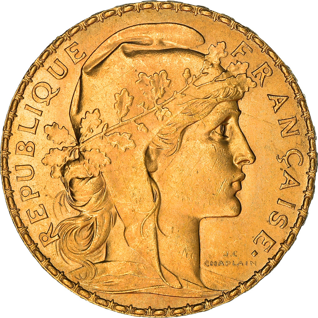 Monnaie, France, Marianne, 20 Francs, 1911, Paris, Coq, SPL, Or, Gadoury:1064a