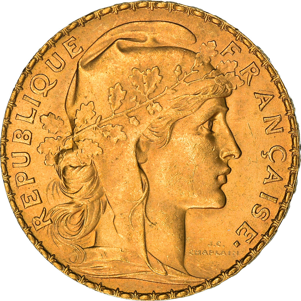 Monnaie, France, Marianne, 20 Francs, 1912, Paris, Coq, SPL, Or, Gadoury:1064a