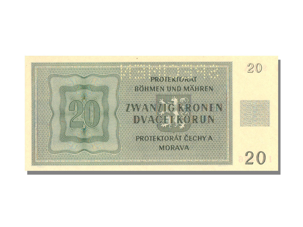 Bohemia and Moravia, 20 Korun, 1944, 1944-01-24, UNC(65-70)