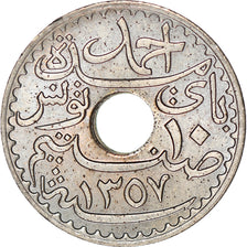 Coin, Tunisia, Ahmad Pasha Bey, 10 Centimes, 1938, Paris, EF(40-45)