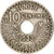 Monnaie, Tunisie, Ahmad Pasha Bey, 10 Centimes, 1933, Paris, TTB, Nickel-Bronze