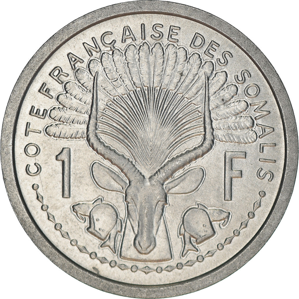 Coin, French Somaliland, Franc, 1959, Paris, MS(63), Aluminum, KM:8