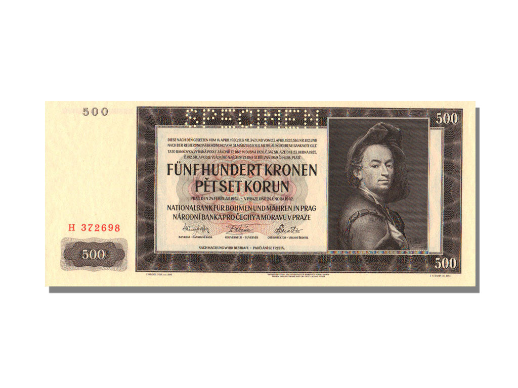 Banknote, Bohemia and Moravia, 500 Korun, 1942, UNC(65-70)