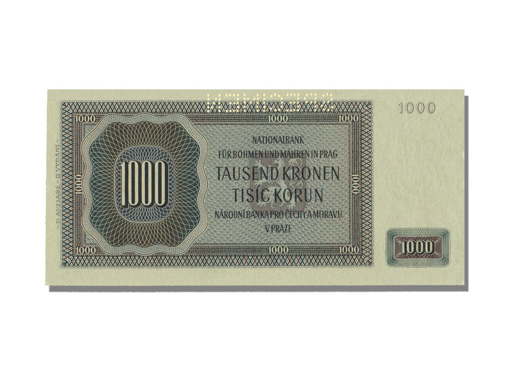 Banknote, Bohemia and Moravia, 1000 Korun, 1942, UNC(65-70)