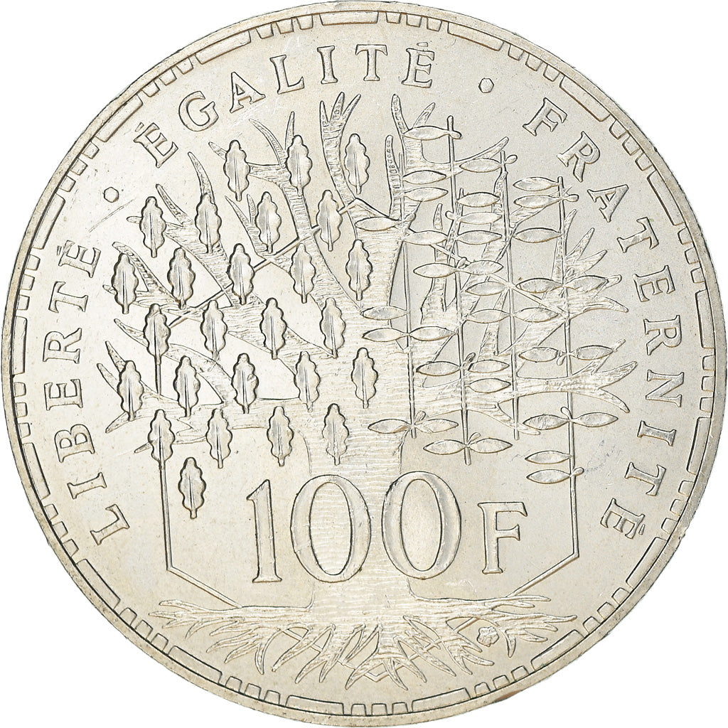 Coin, France, Panthéon, 100 Francs, 1982, Paris, FDC, MS(63), Silver, KM:951.1