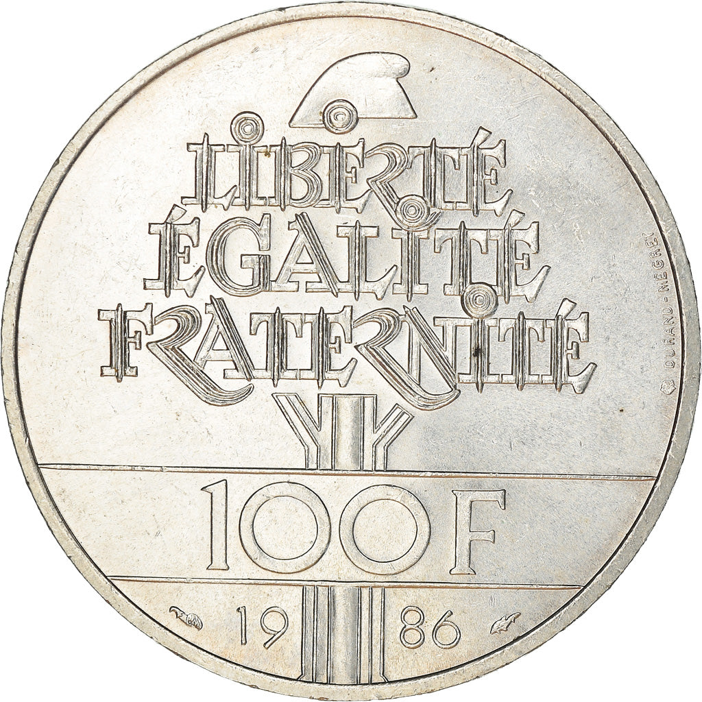 Monnaie, France, Statue de la Liberté, 100 Francs, 1986, Paris, SUP+, Argent