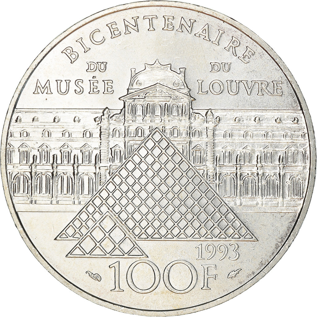 Coin, France, Liberté guidant le peuple, 100 Francs, 1993, Musée du Louvre