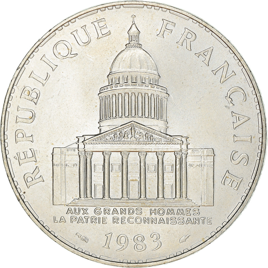 Coin, France, Panthéon, 100 Francs, 1983, Paris, MS(60-62), Silver, KM:951.1