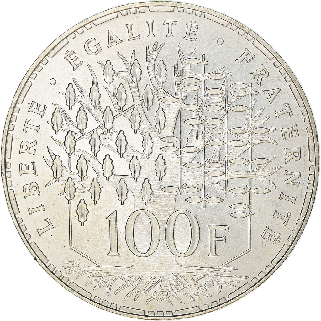 Coin, France, Panthéon, 100 Francs, 1983, Paris, MS(60-62), Silver, KM:951.1