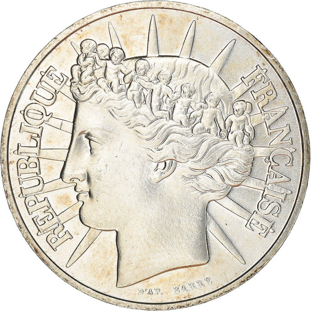 Coin, France, 100 Francs, 1988, Paris, MS(60-62), Silver, KM:966a, Gadoury:903